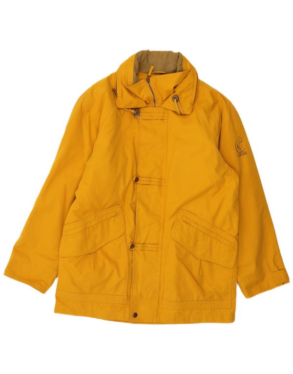 Ciesse Piumini Herre Hætte Loose Fit Windbreaker Coat IT 48 Medium Gul