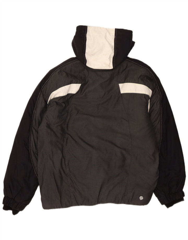 Colmar Herre Hætte Loose Fit Skijakke IT 46 Lille Grå Colourblock