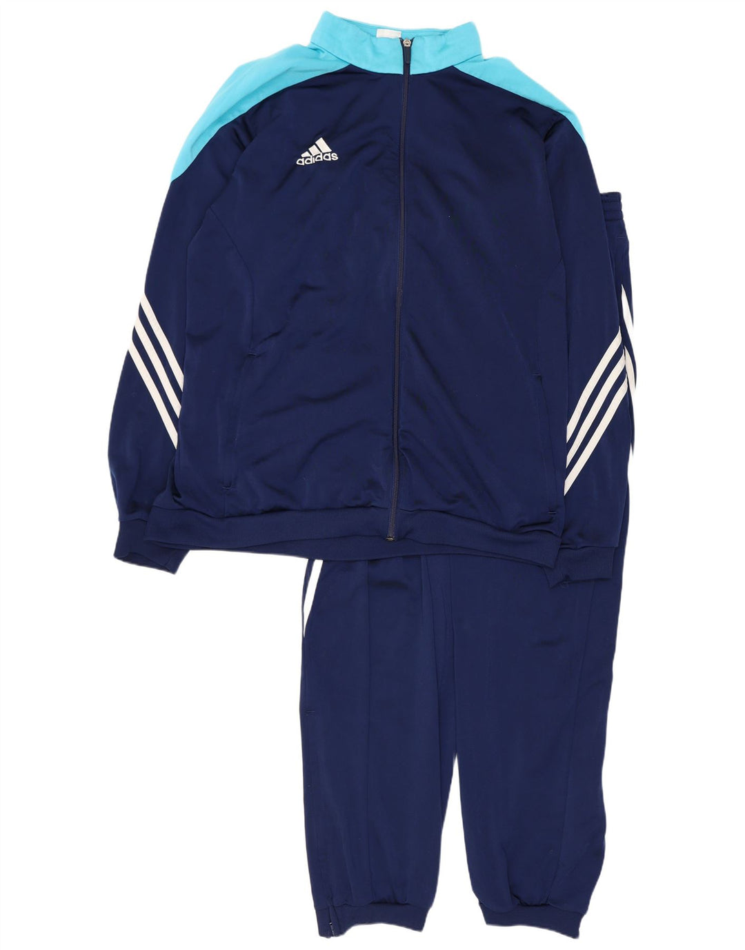 ADIDAS Hel træningsdragt til mænd XL Marineblå Colourblock Polyester