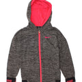 NIKE Girls Zip Hoodie Sweater 3-4 Years Grey Polyester Vintage Nike and Second-Hand Nike from Messina Hembry 