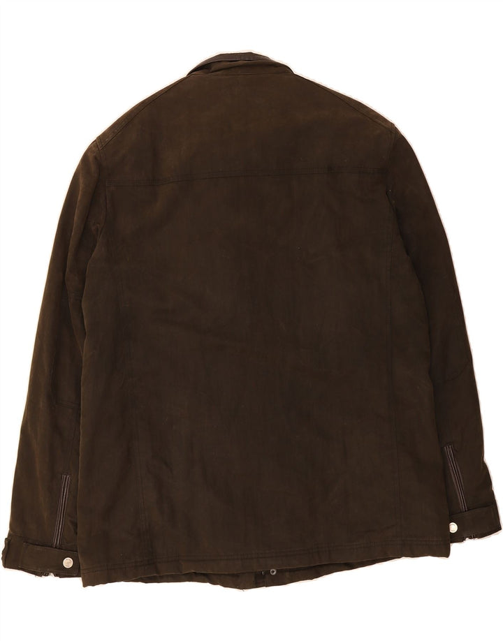 MASSIMO DUTTI Herre vokset bomuldsjakke UK 44 2XL Brun