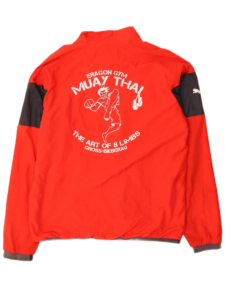 Puma Herre grafisk træningsdragt Topjakke Stor Rød Colourblock Sports