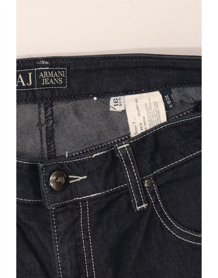 ARMANI Womens Bootcut Jeans W31 L31 Navy Blue Cotton Vintage Armani and Second-Hand Armani from Messina Hembry 
