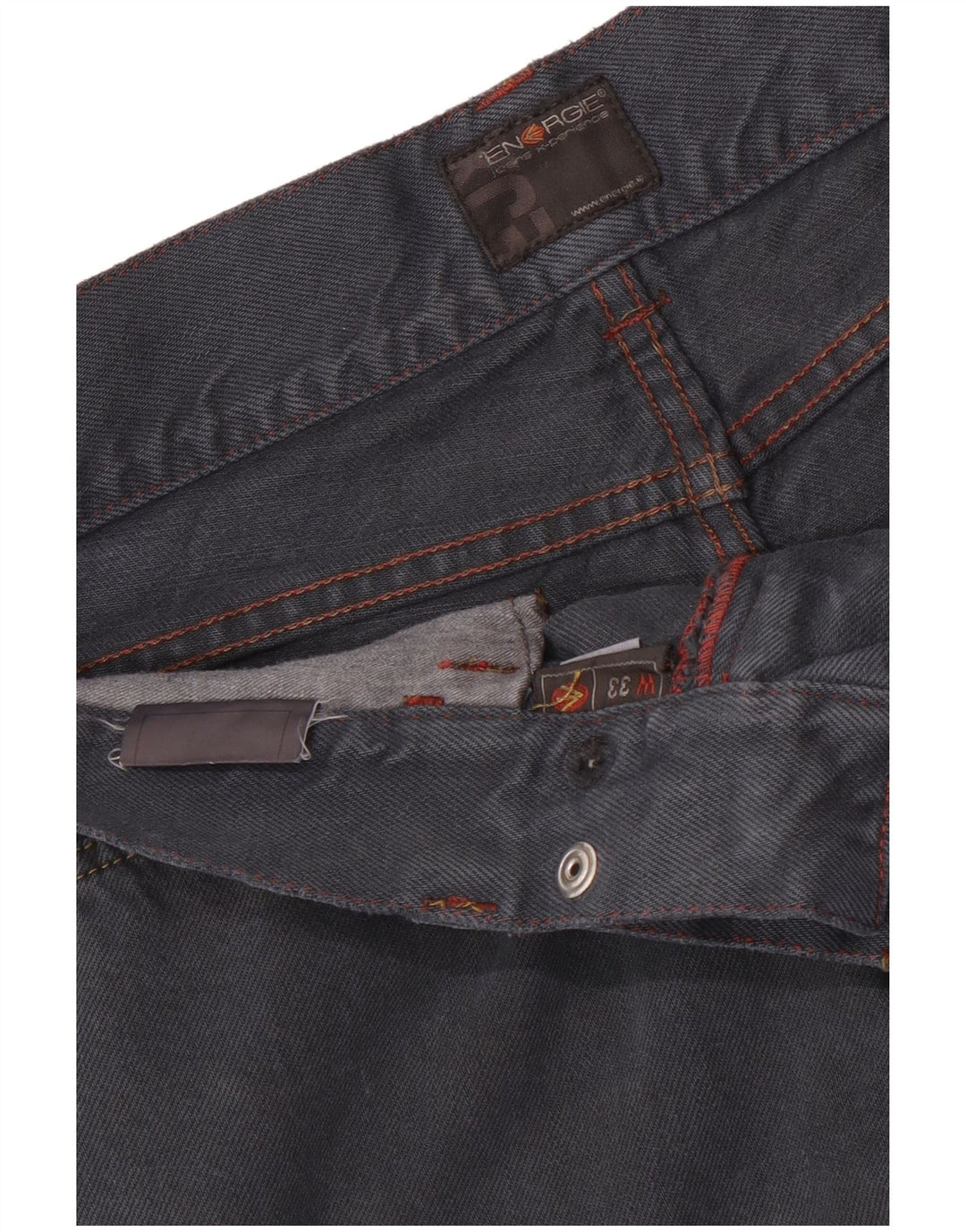Energie Dame Flared Jeans W33 L35 Marineblå Bomuld