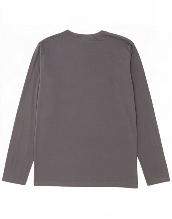 Jack Wolfskin Herre Grafisk Top Langærmet UK 44/46 XL Grå Bomuld