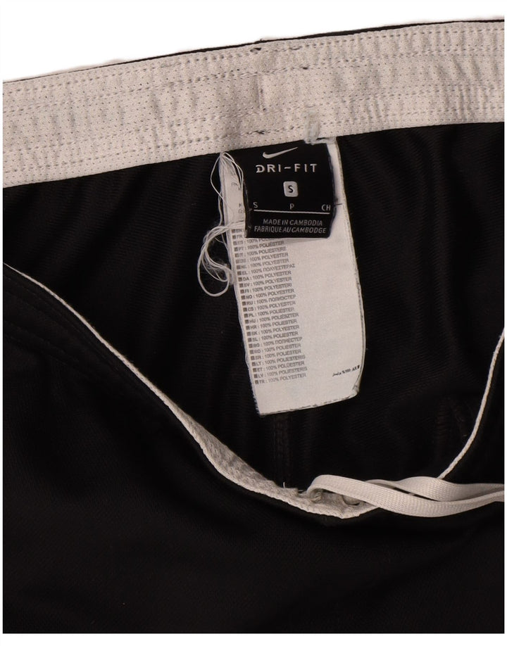 Nike træningsdragtsbukser til kvinder UK 10 Small Black Colourblock Polyester