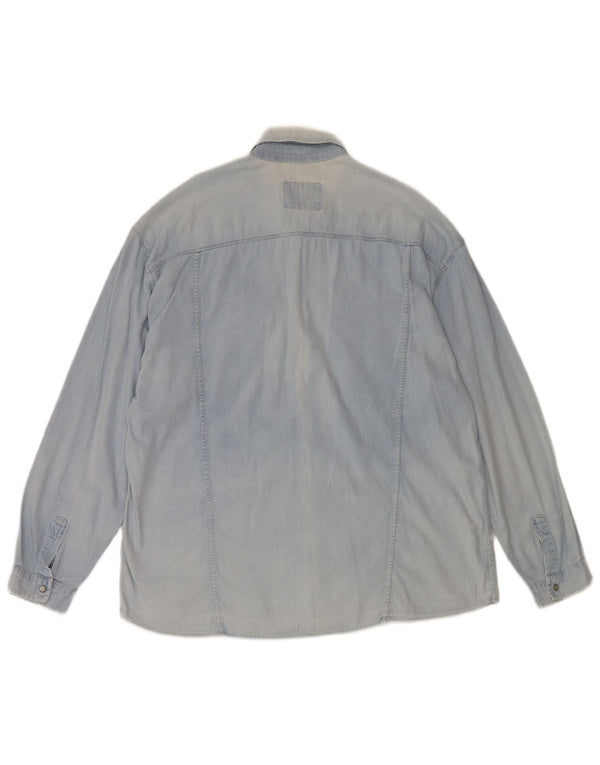 Vintage denimskjorte til mænd XL Blå