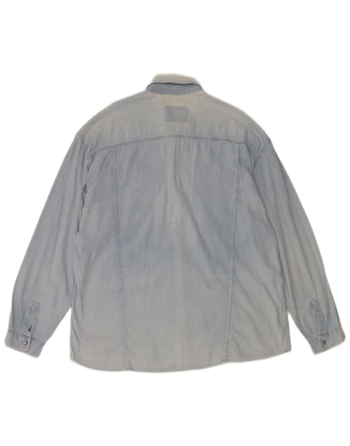 Vintage denimskjorte til mænd XL Blå