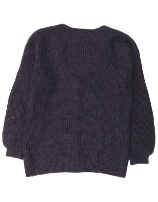 Marks & Spencer Dame Oversized Cardigan Sweater UK 10 Small Navy Blue