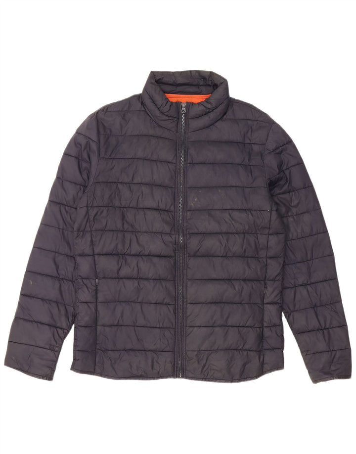 FAT FACE Herre polstret jakke UK 38 Medium Navy Blue Nylon