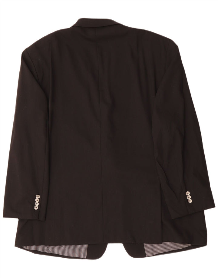 CALVIN KLEIN Herre 2-knaps blazerjakke IT 54 2XL Sort Uld