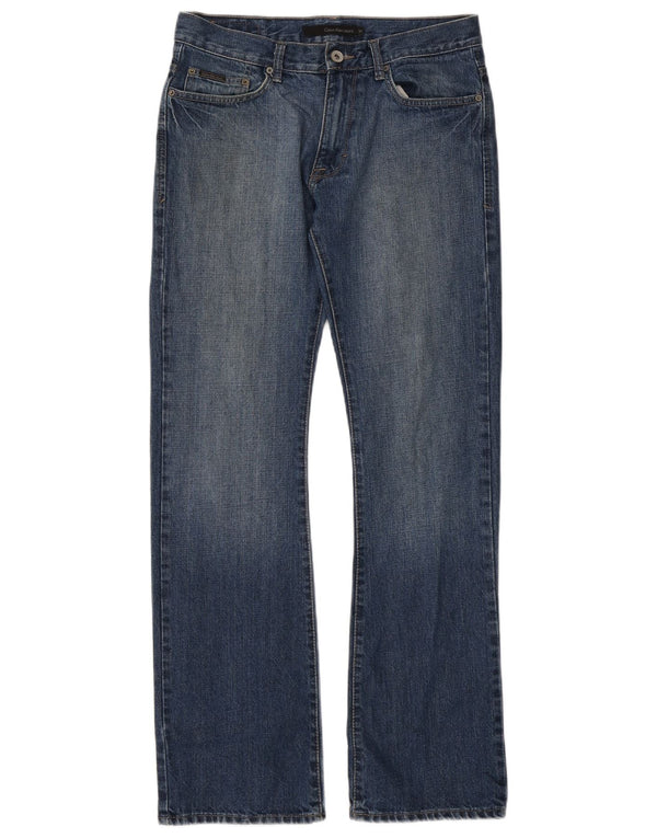 Calvin Klein Herre Bootcut Jeans W31 L32 Blå Bomuld