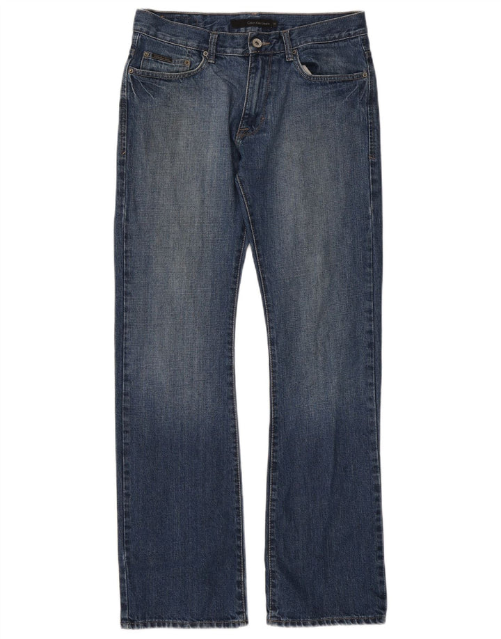 Calvin Klein Herre Bootcut Jeans W31 L32 Blå Bomuld