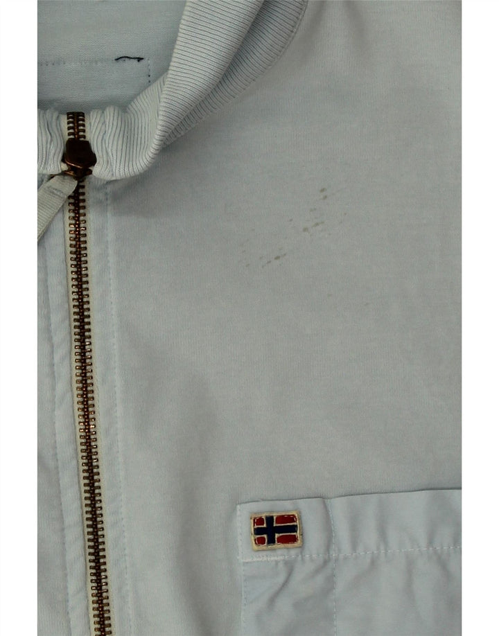 NAPAPIJRI Womens Tracksuit Top Jacket UK 14 Large Blue Vintage Napapijri and Second-Hand Napapijri from Messina Hembry 