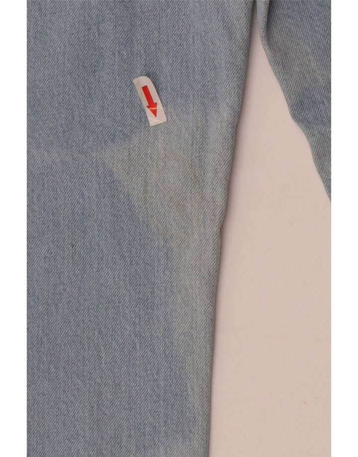 Zara Dame Straight Jeans EU 40 Medium W30 L30 Blå Bomuld