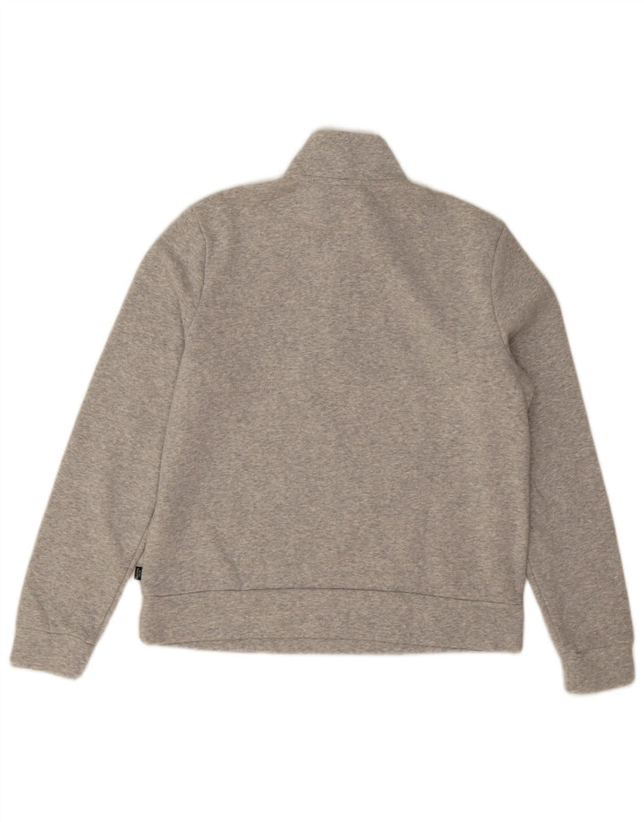 Puma Sweatshirt med lynlås til kvinder DK 14 Medium grå bomuld