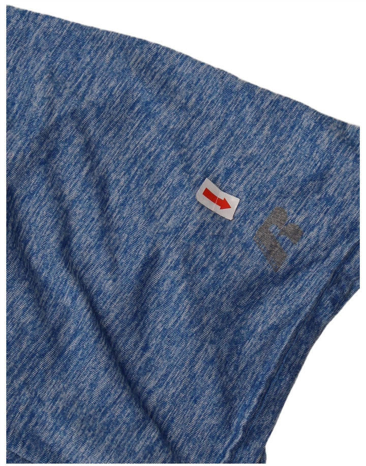 Russell Athletic Herre T-Shirt Top 2XL Blå Flecked Polyester