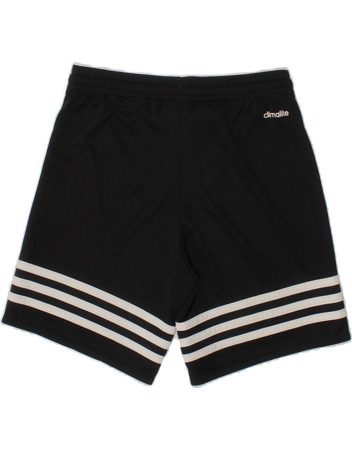 ADIDAS Boys Climalite Sport Shorts 7-8 Years Small Black Polyester Vintage Adidas and Second-Hand Adidas from Messina Hembry 
