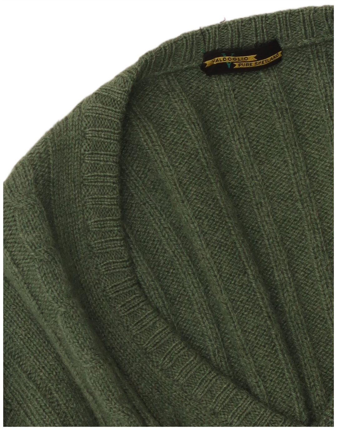 Valdoglio Herre V-hals sweater lille grøn uld