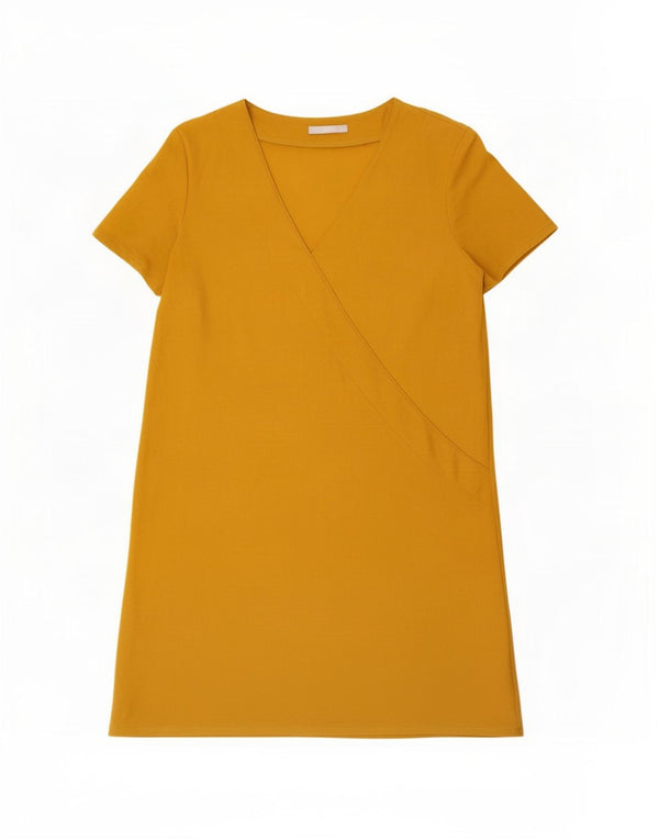 Zara Dame T-Shirt Kjole UK 14 Medium Gul