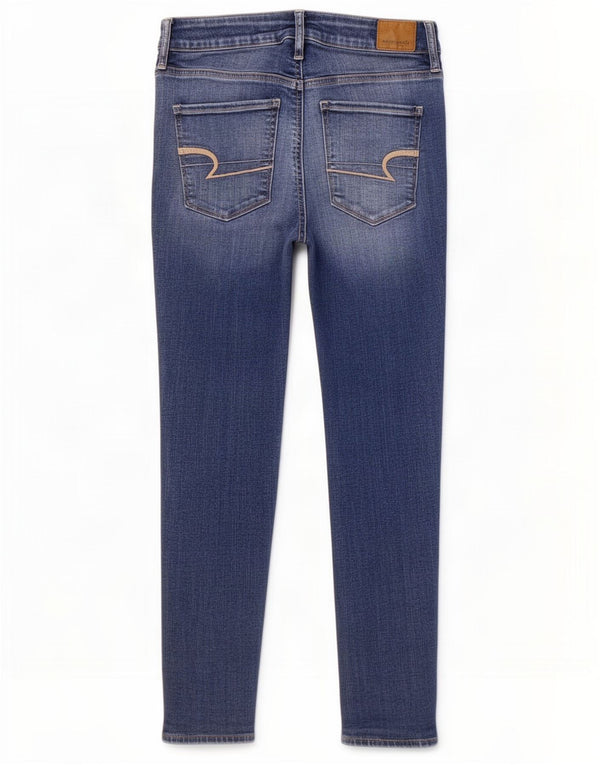 American Eagle Outfitters Dame Skinny Jeans UK 10 Small W26 L26 Blue