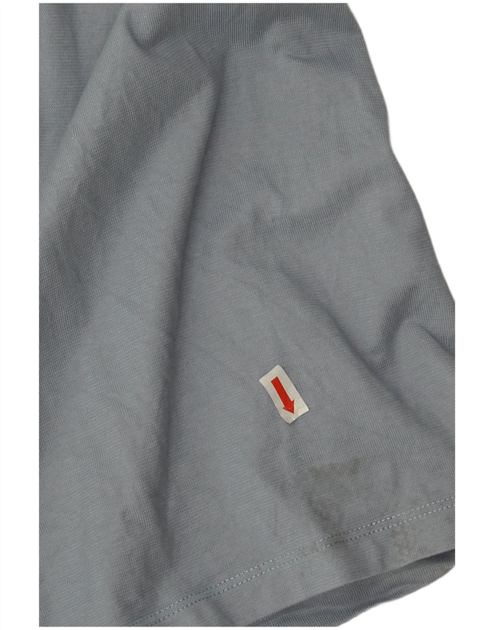 Jordan Dame Oversized grafisk T-shirt Top UK 10 Lille Grå Bomuld