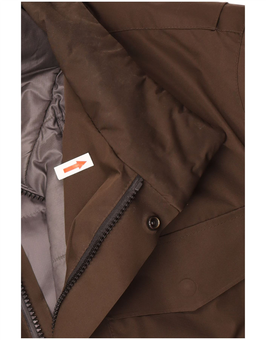 Massimo Dutti Herre polstret jakke UK 42 XL Brun Polyester