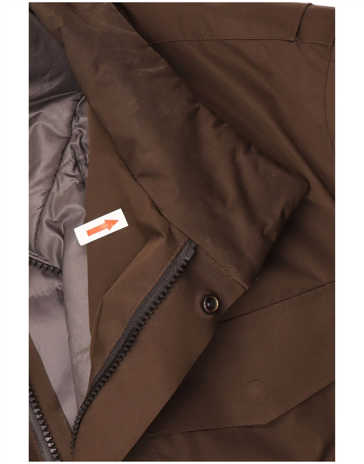 Massimo Dutti Herre polstret jakke UK 42 XL Brun Polyester
