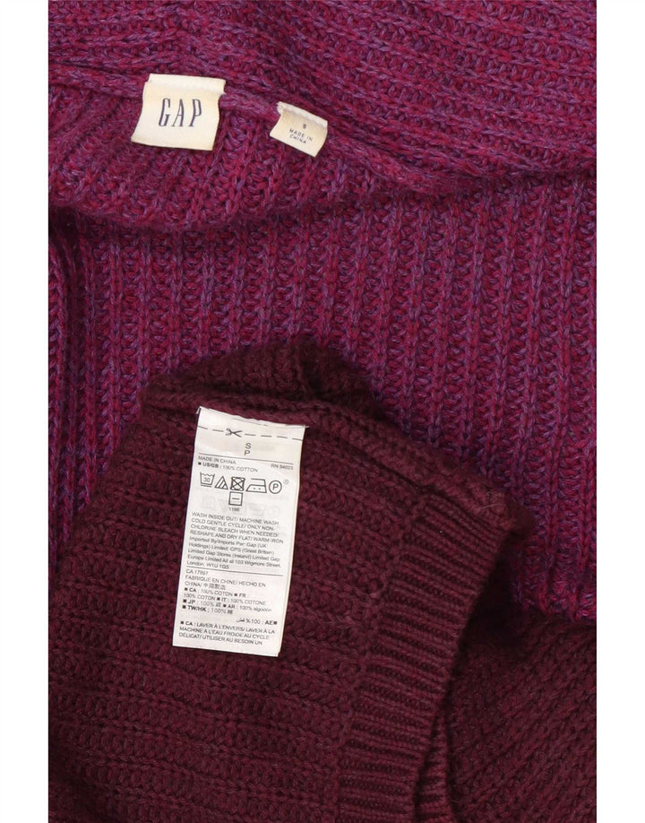 Gap Womens Oversized Longline Cardigan Sweater UK 10 Small Burgundy