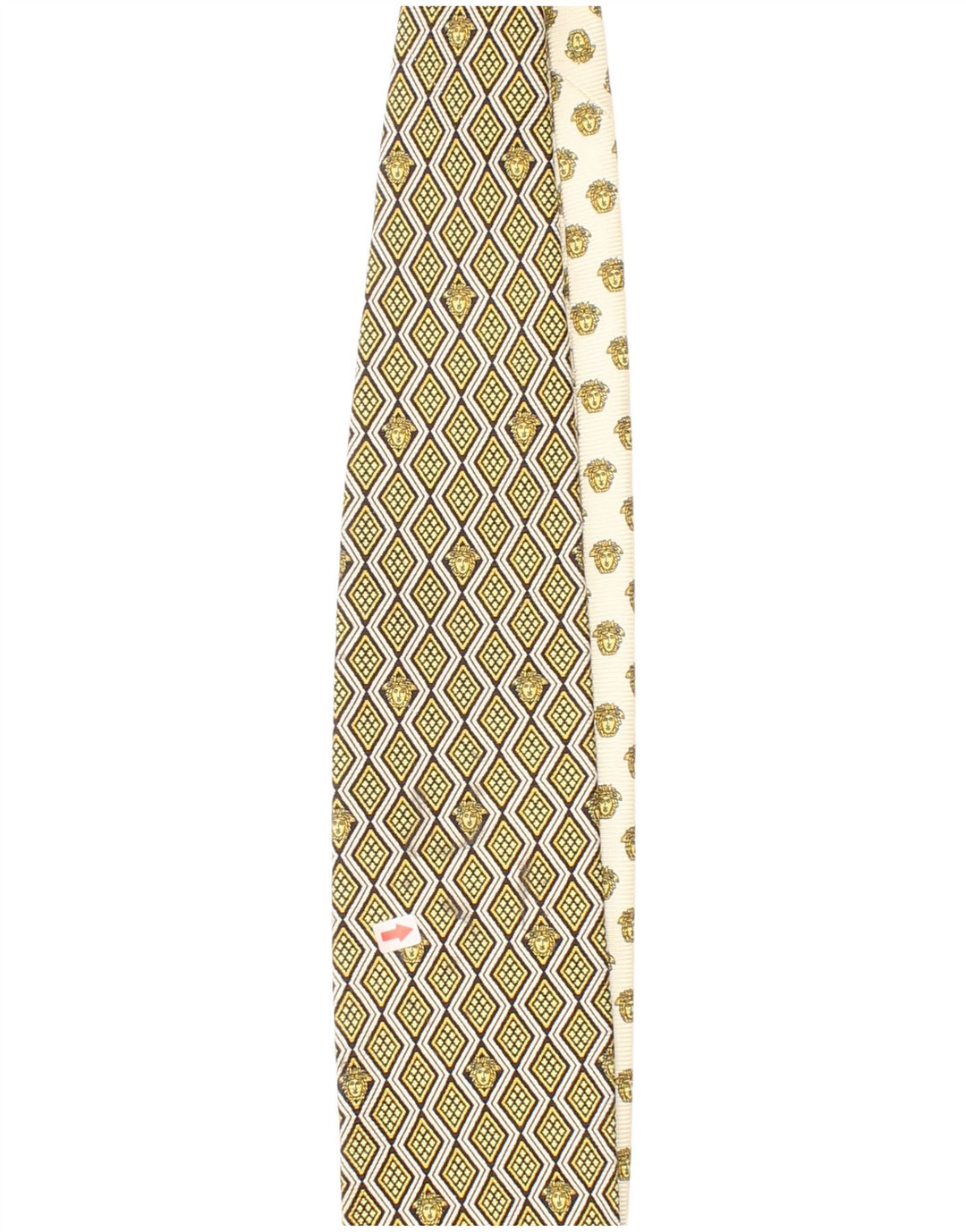 Gianni Versace Herre slips One Size Gul Geometrisk Silke Designer