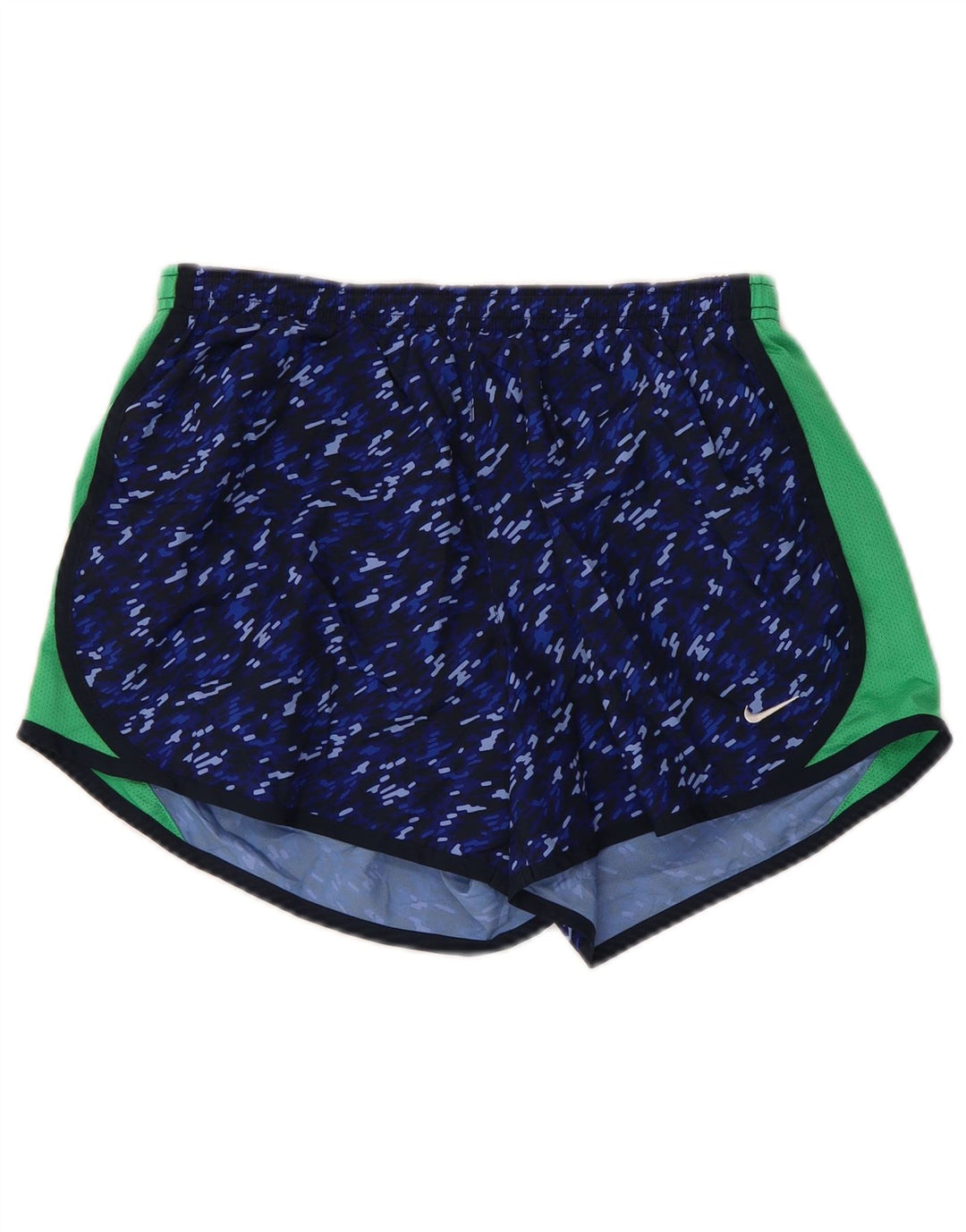 NIKE Dri Fit sportsshorts til kvinder UK 18 XL Marineblå Colourblock Polyester