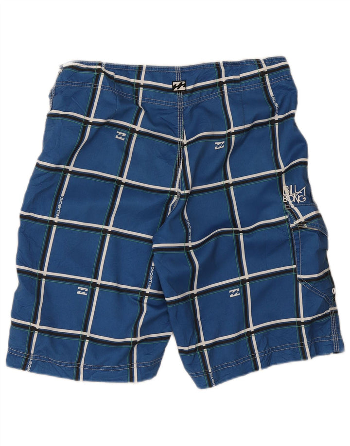 Billabong Badeshorts til mænd mellemblå ternet polyester
