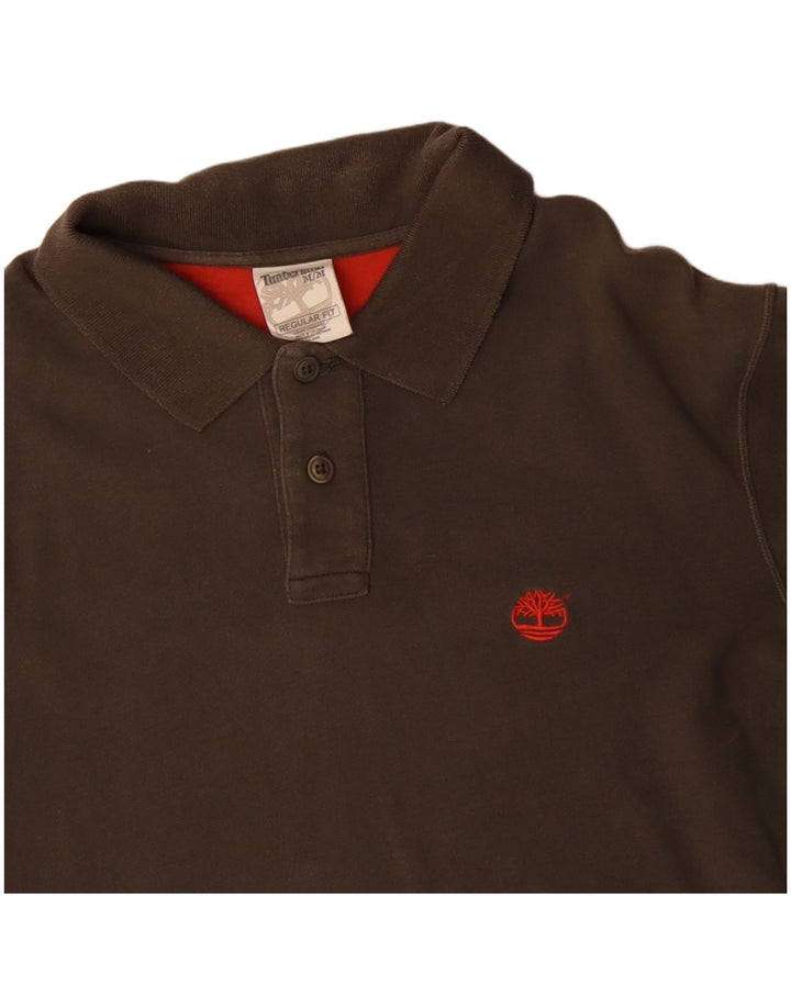 TIMBERLAND Herre Regular Fit Langærmet poloshirt Medium Khaki Bomuld