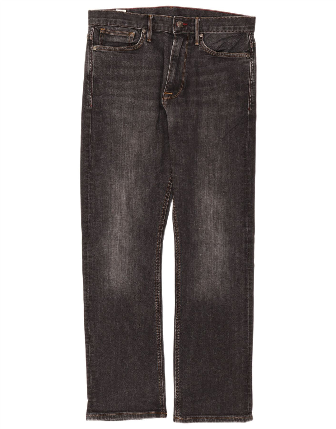 Marks & Spencer Herre Blue Harbor Straight Jeans W34 L31 Sort Bomuld