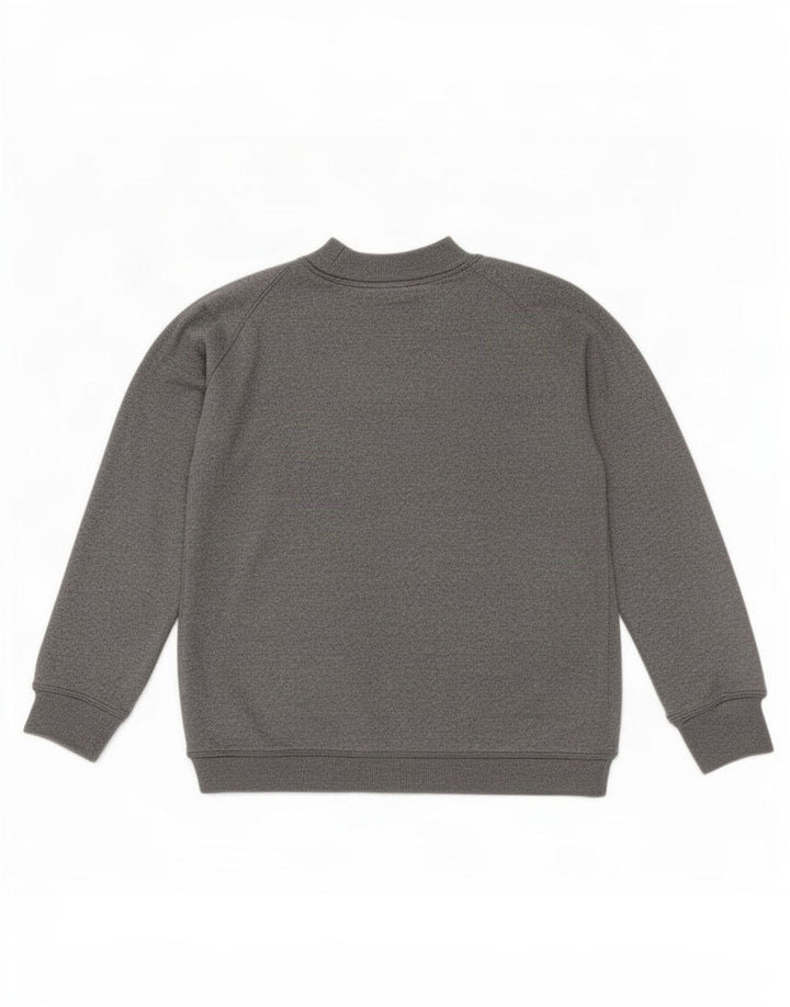 Zara Dame Grafisk Oversized Sweatshirt Jumper UK 10 Lille Grå