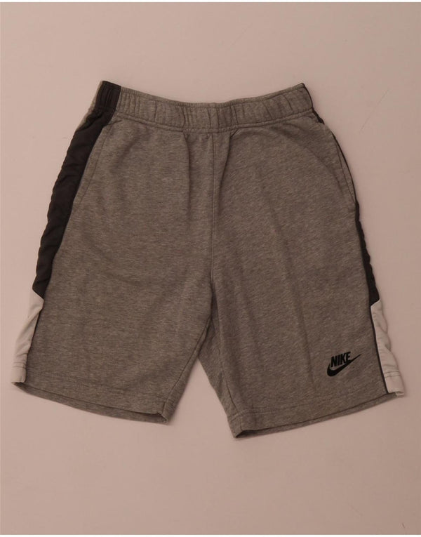 NIKE Sportsshorts til drenge 12-13 år Stor grå farveblok bomuld