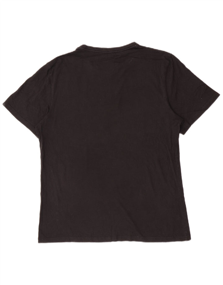Champion Herre grafisk T-shirt Top Stor sort bomuld