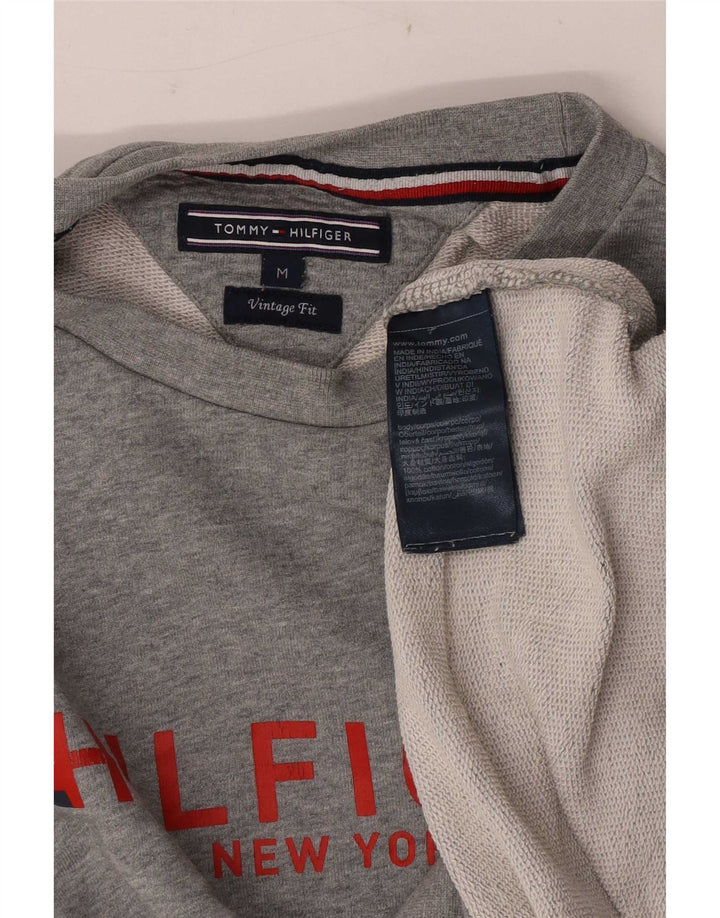 Tommy Hilfiger Herre Vintage Fit Sweatshirt Jumper Medium Grey Flecked