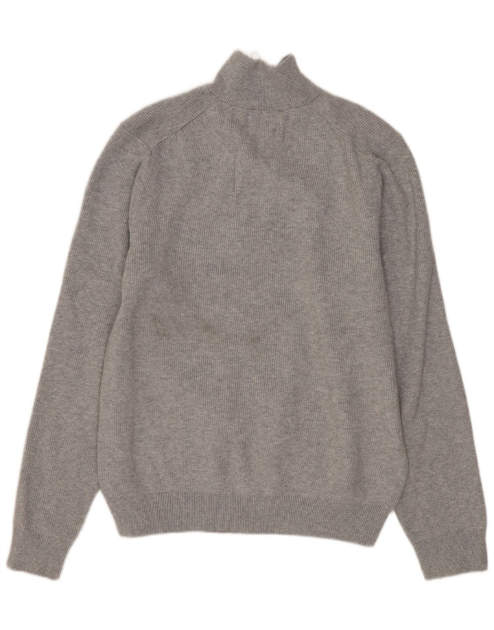 Marks & Spencer Dame sweater med lynlåshals DK 16 Stor grå bomuld