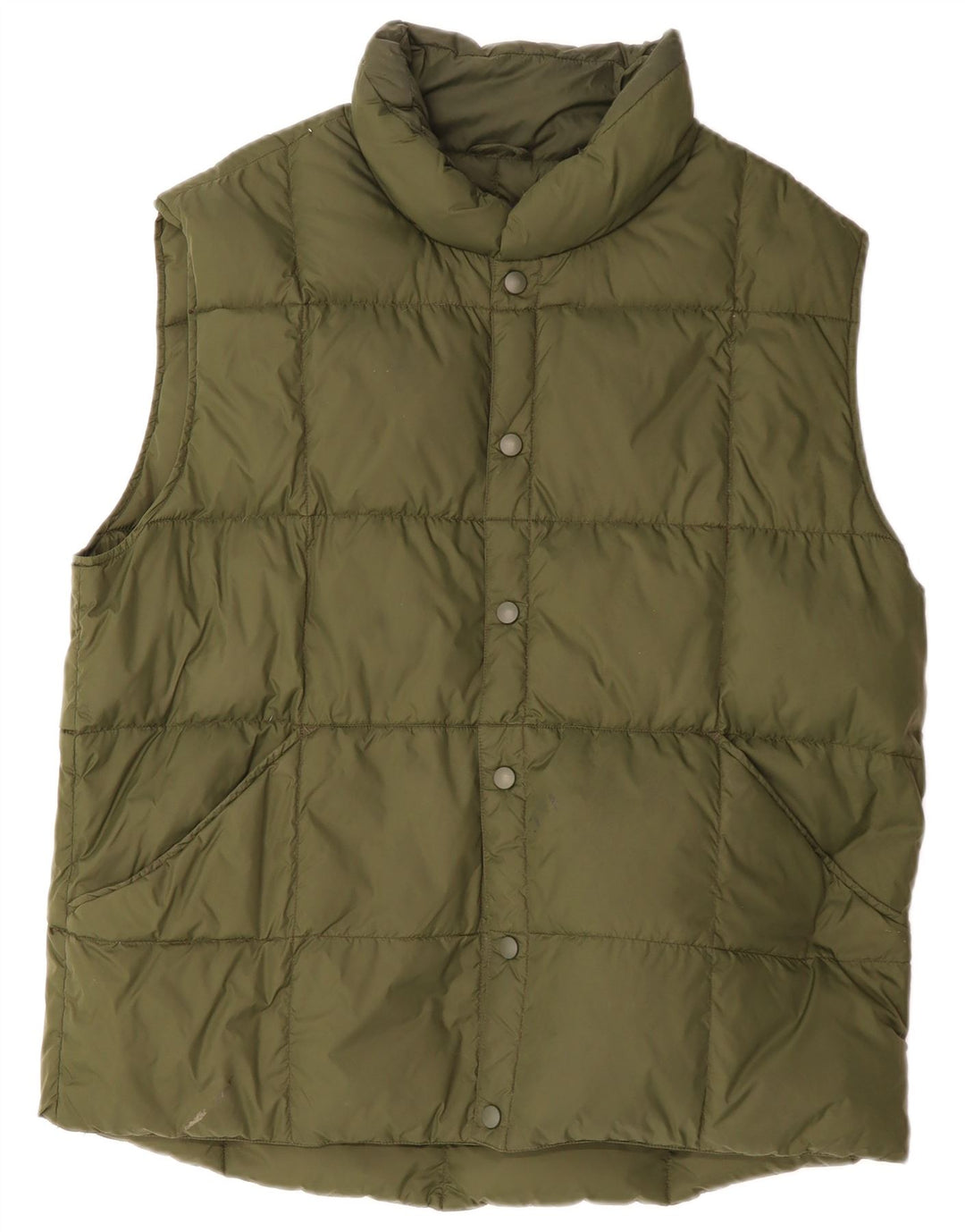 LANDS END Herre Polstret Gilet UK 40 Large Green