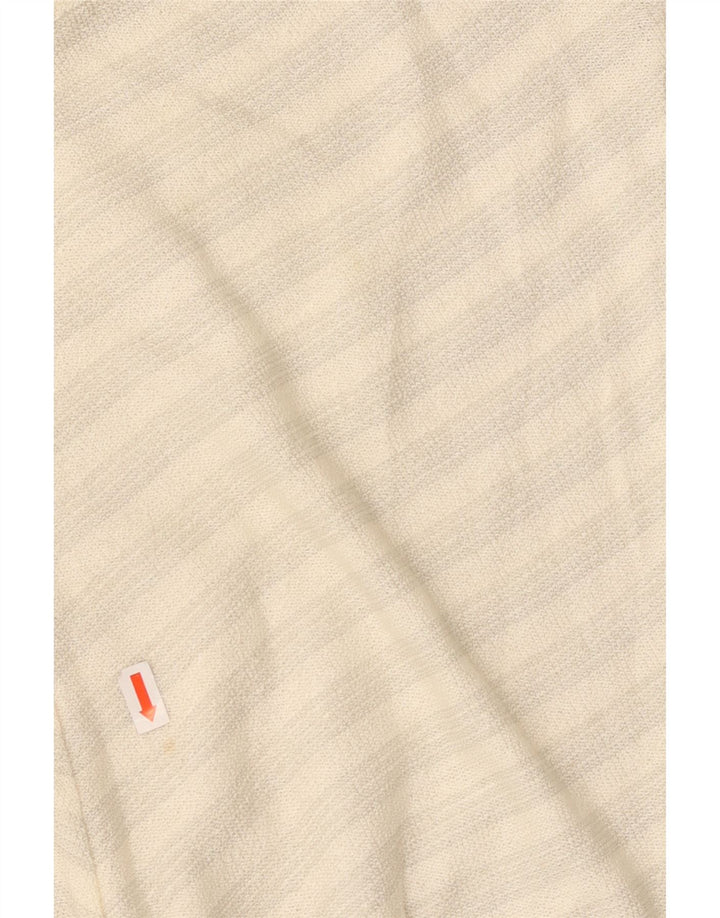 VINTAGE Dame Cami Top UK 14 Medium White Chevron