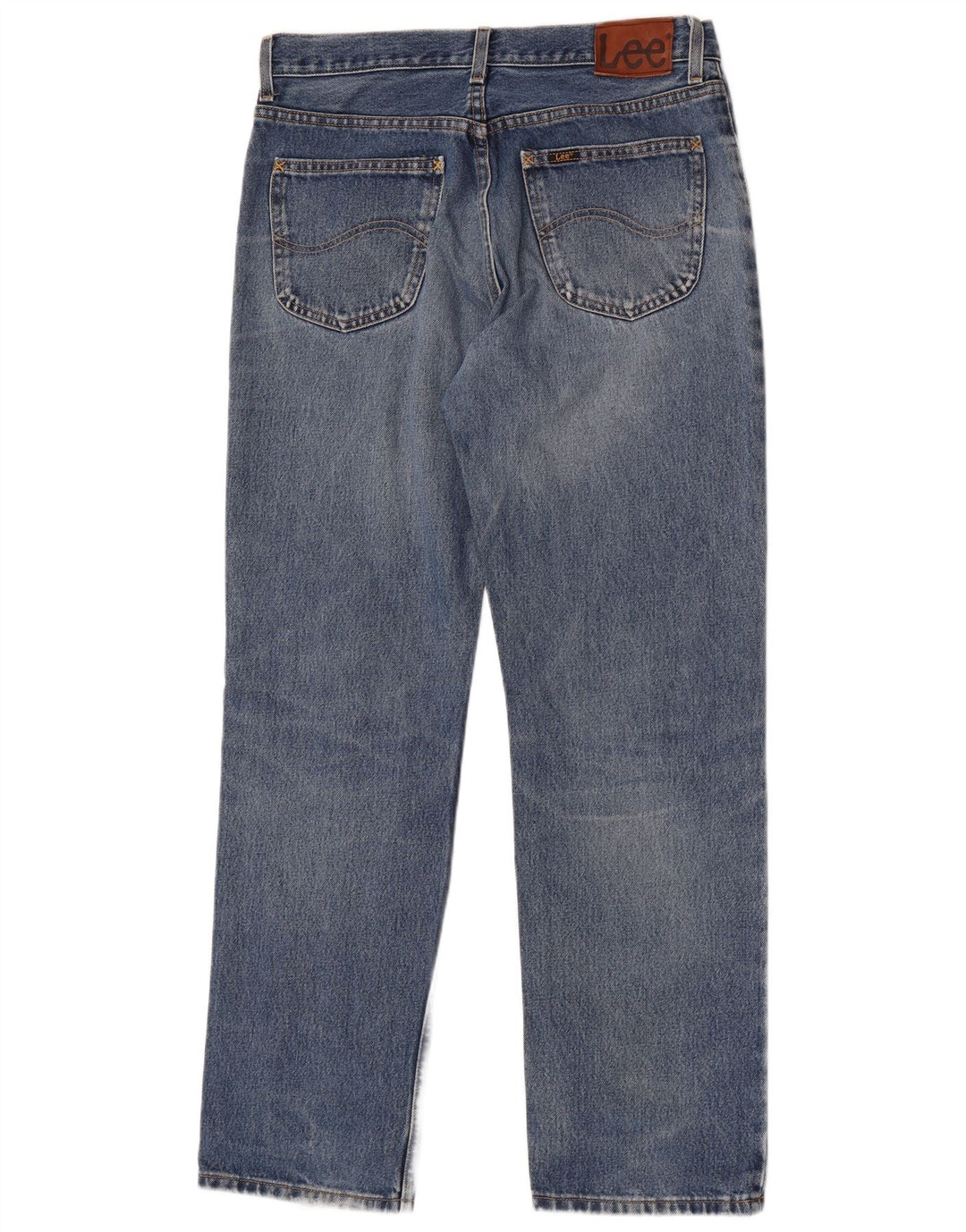 Lee Mens Brooklyn Straight Jeans W34 L32 Blå Bomuld
