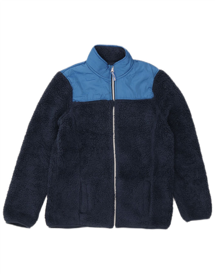 MOUNTAIN WAREHOUSE Fleecejakke til drenge 12-13 år Navy Blue Colourblock