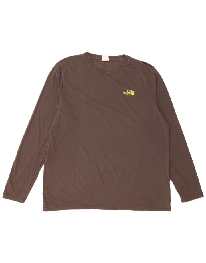 The North Face Herre Grafisk Top Langærmet XL Grå Bomuld