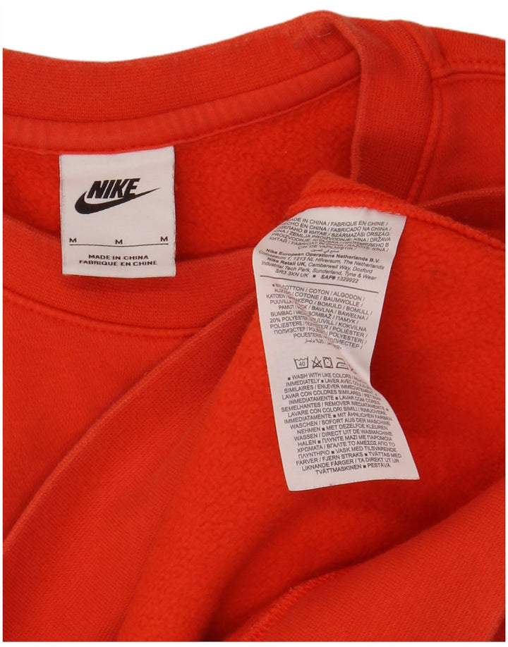 Nike Herre sweatshirt Jumper Medium Orange Bomuld