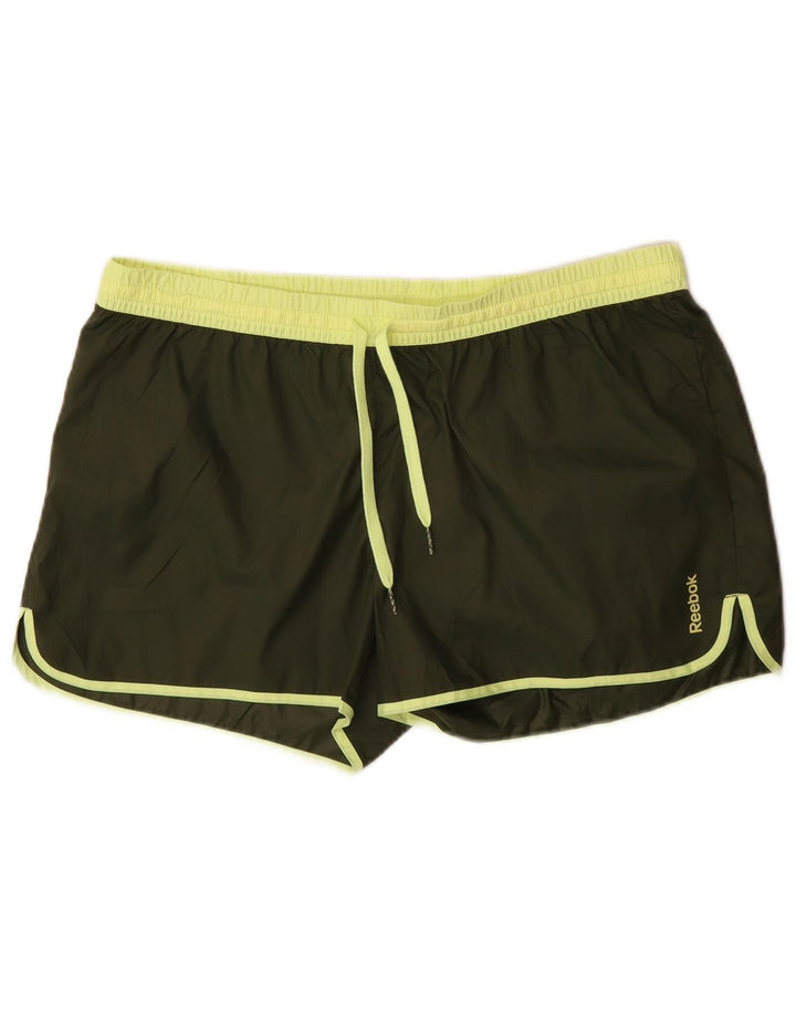 Reebok Sportsshorts til kvinder UK 16 Large Khaki Polyester