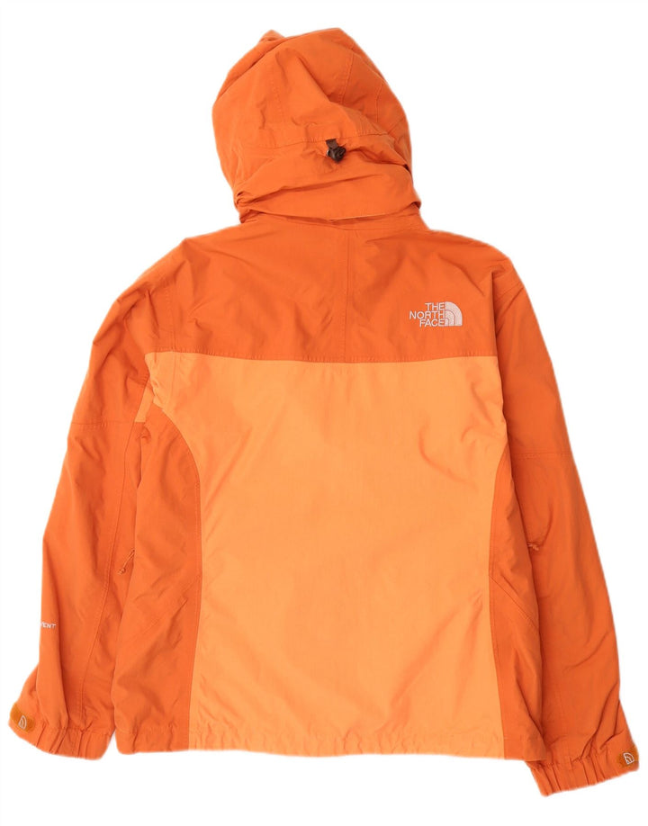 The North Face Dame Hyvent regnjakke UK 10 Small Orange Colourblock