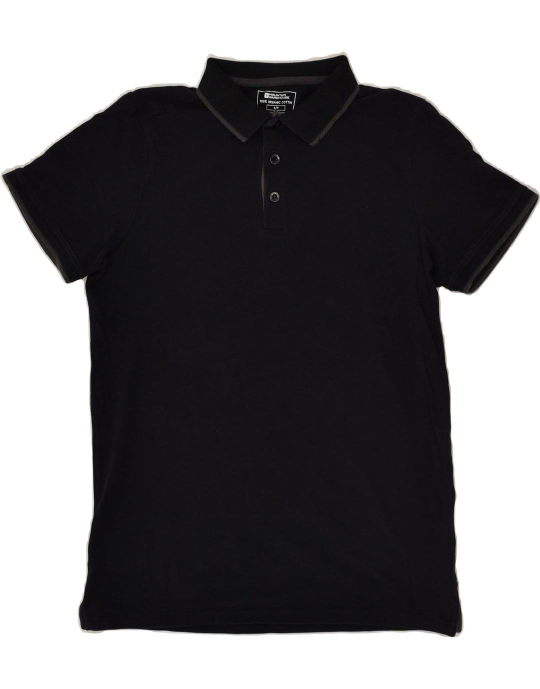 MOUNTAIN WAREHOUSE Herre poloshirt Lille sort bomuld