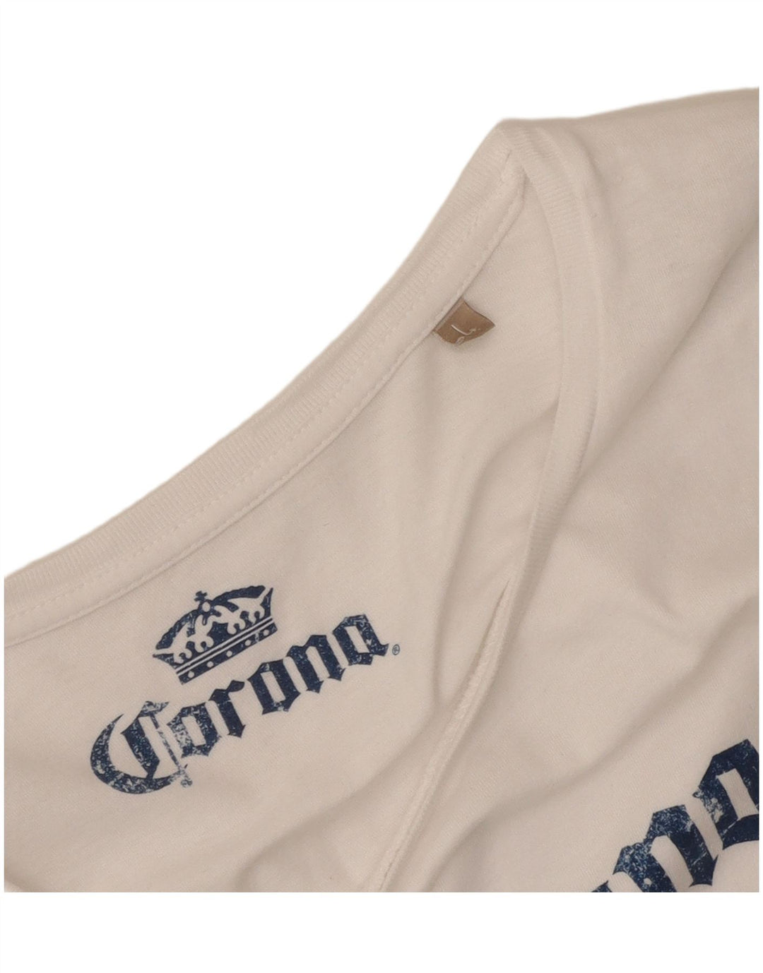 Corona Graphic T-Shirt Top UK 14 Large White