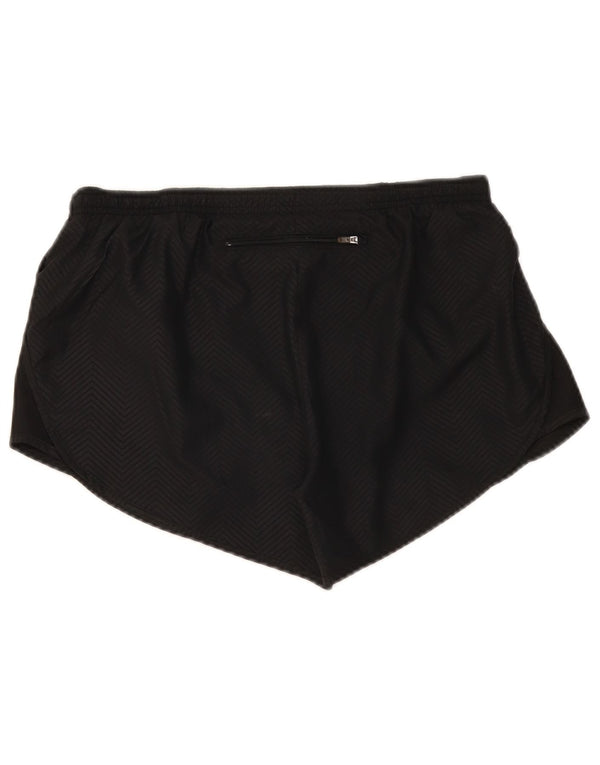 Nike Dame Dri Fit Sports Shorts UK 14 Medium Sort Chevron Polyester